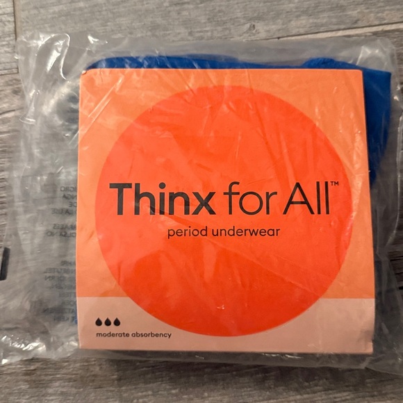🦋NWT Thinx period underwear cobalt blue bikini size medium - Picture 1 of 4